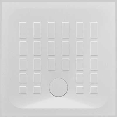 Piatto Doccia Quadrato Cube H 4.5 80 x 80 Azzurra - 2