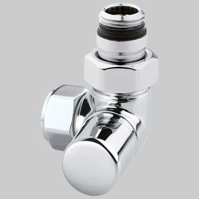 Detentore D Arredo ad Angolo Destro Cromo ½ x 2419 Arteclima - 2