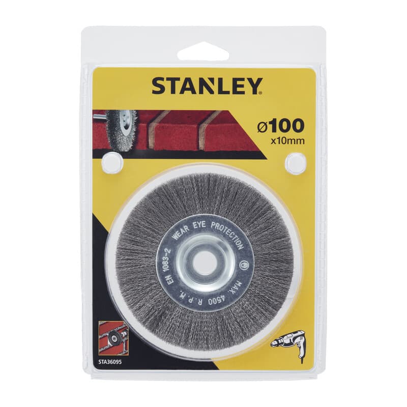 PIRANHA STANLEY STA36095 (X36095) SPAZZOLA FILI MORBIDI CIRCOL.- STANLEY- 1,0 pz - 2