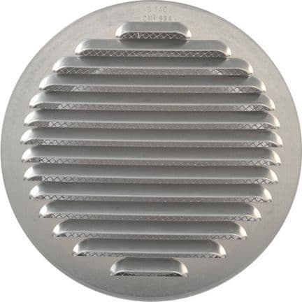 GRIGLIA AERAZIONE ALLUM C/RETE ANTINS D  80 MM- 1,0 pz