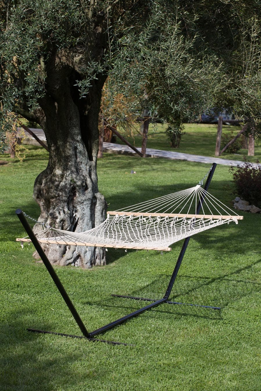 AMACA A RETE CON LEGNO DOPPIA- I GIARDINI DEL RE- 1,0 pz - 2