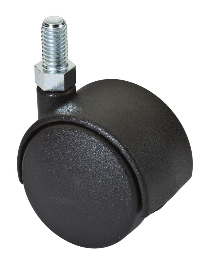 RUOTA NYLON GEMELLARE D 40 MM PERNO 6MAX10 MONT- 4,0 pz - 2