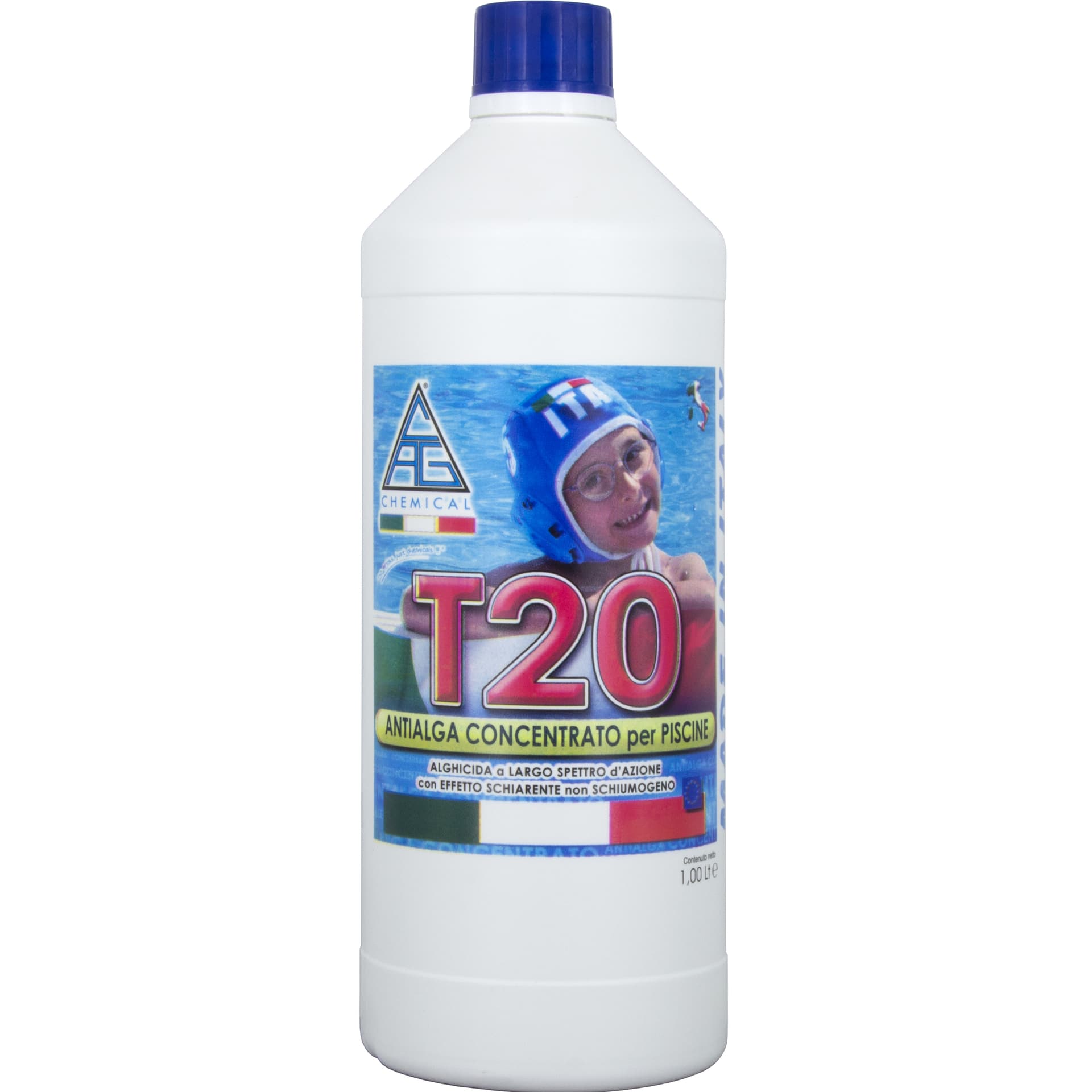 Antialghe per Piscina T20 1 l Cag Chemical 12 Pezzi - 2