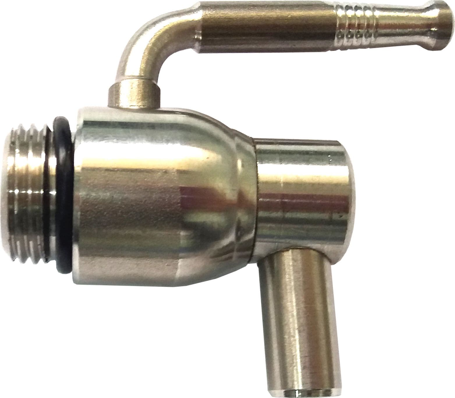 Rubinetto per Contenitore Olio INOX con Leva 1/2 6 Pezzi - 2