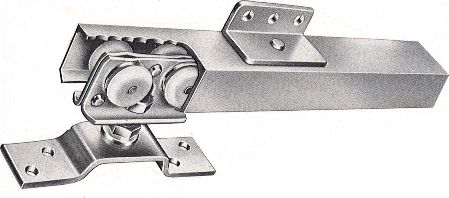 Guida in Alluminio Porte Scorrevoli 71 x 90 cm Kit - 2