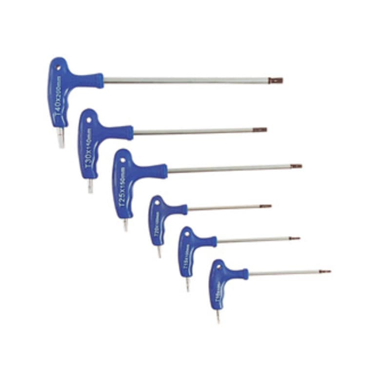 SERIE  6 CHIAVI TORX T10-T40 CR VAN C/IMPUGNATURA- CHINA T MAX 6044- 1,0 confezione - 2