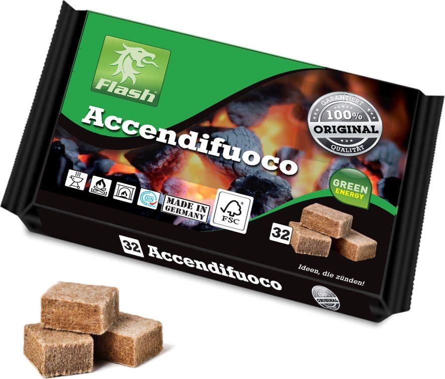 Accendifuoco 32 Cubi Flash Ecologico 24 Pezzi - 2