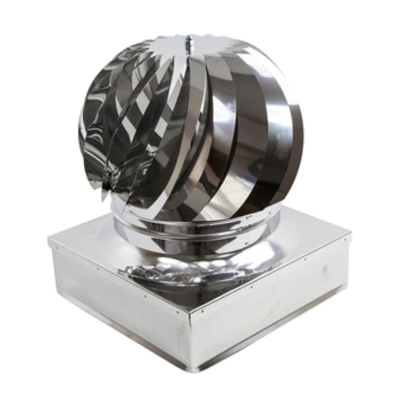 FUMAIOLO TURBO INOX AISI 304 C/CUSCINETTI 40X40 CM- 1,0 pz - 2