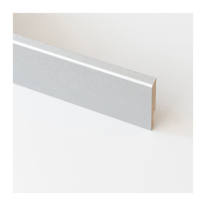 BATTISCOPA  80X11 MM MDF 240 CM ALLUMINIO- 5,0 pz - 2