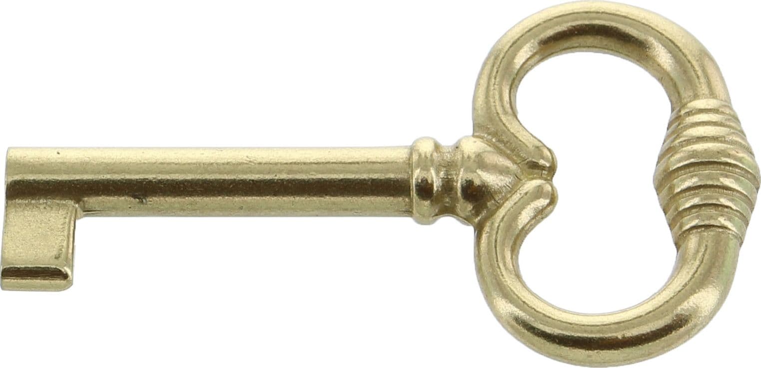 Chiave per Mobili 33708 35 x 62 mm Ottone Lucido** Metal Style 25 Pezzi - 2