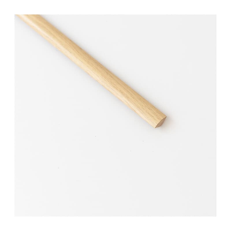 QUARTO DI TONDO 14X14 MM MDF 240 CM ROVERE NATURALE- 5,0 pz - 2