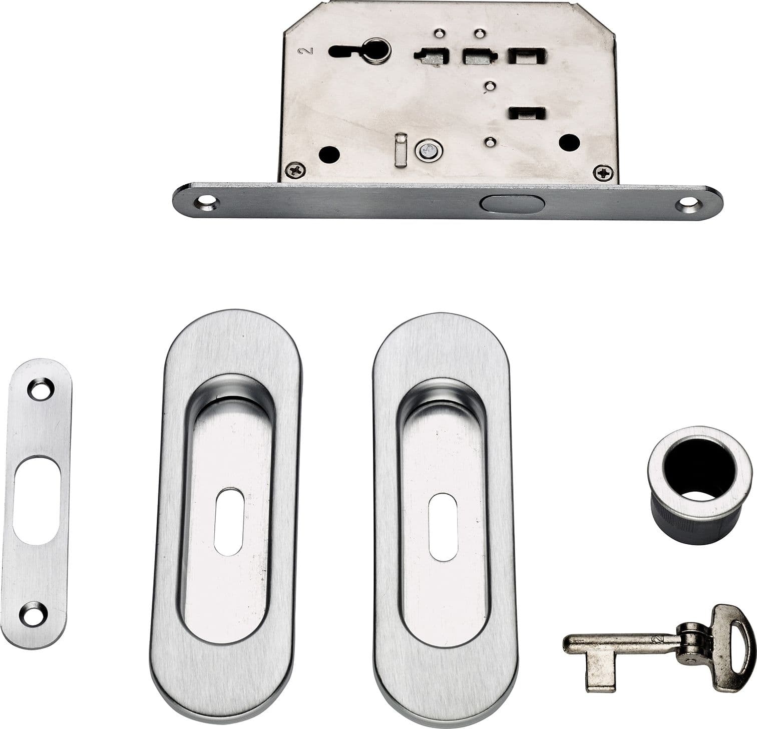 Kit Porta Scorr Nicchia Ovale e Chiave Oro Luc Mariva - 2