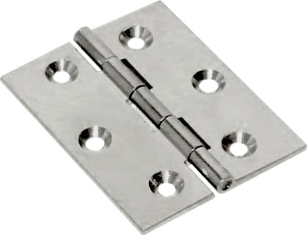 BL CERNIERA FRESATA PIANA NICHEL SAT 40X35 MM 2 PZ- MARIVA- 6,0 blister