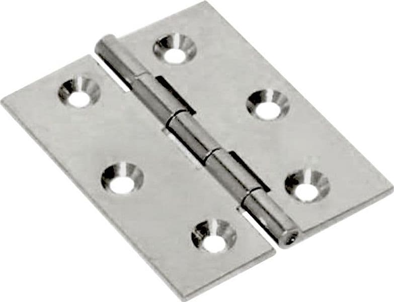 Cerniera Fresata Piana Nichel Sat 60 x 50 mm Mariva 6 Blister Bl 2 Pezzi - 2