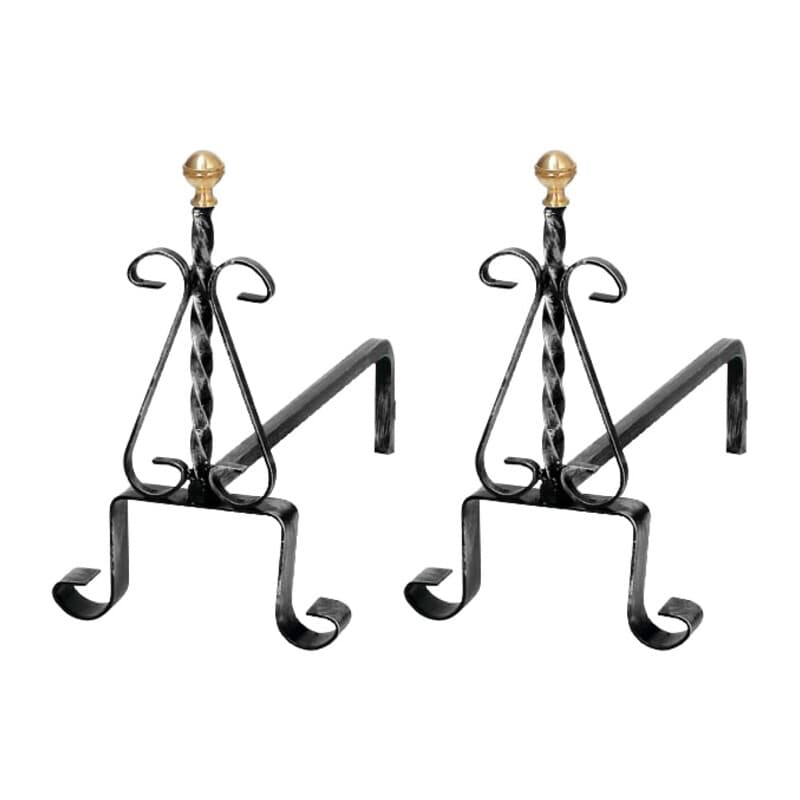 COPPIA ALARI TORCIGLIONE 1093/40- 1,0 coppie - 2