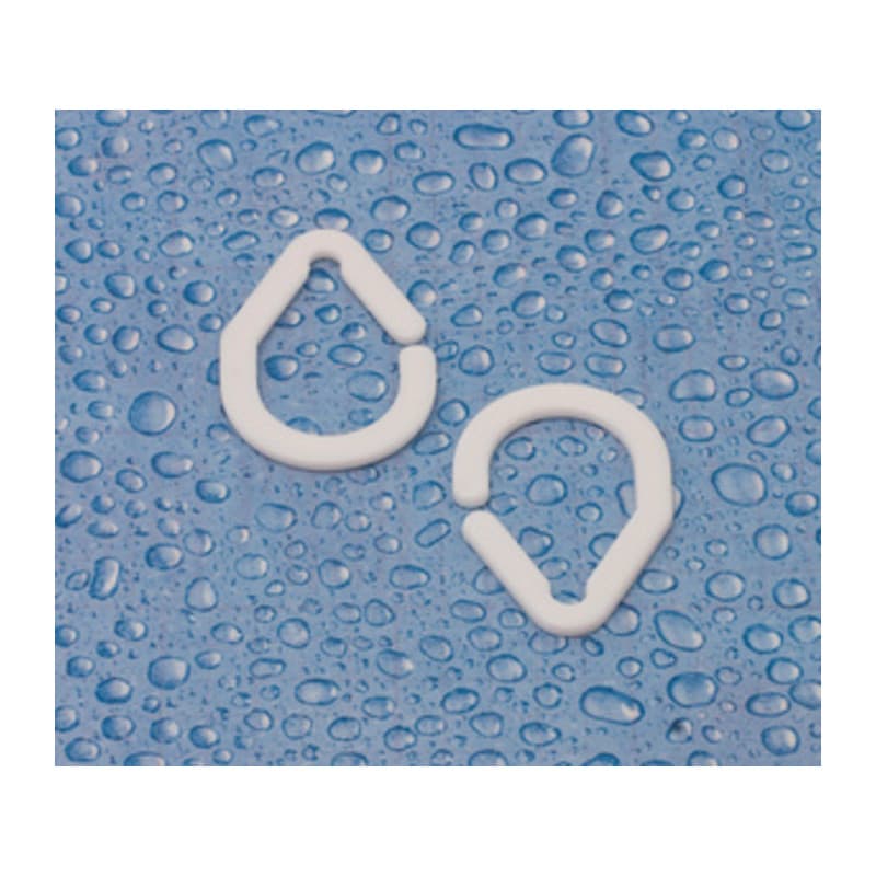 ANELLI PER TENDA DOCCIA BIANCO 12 PZ- AXEMME- 18,0 confezione - 2