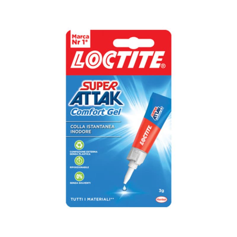 ADESIVO SUPER ATTAK COMFORT GEL 3 G- HENKEL ITALIA- 24,0 pz - 2
