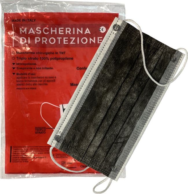 Mascherina Chirurgica Col.nero Pz 10 30 Confezione – Idroweb
