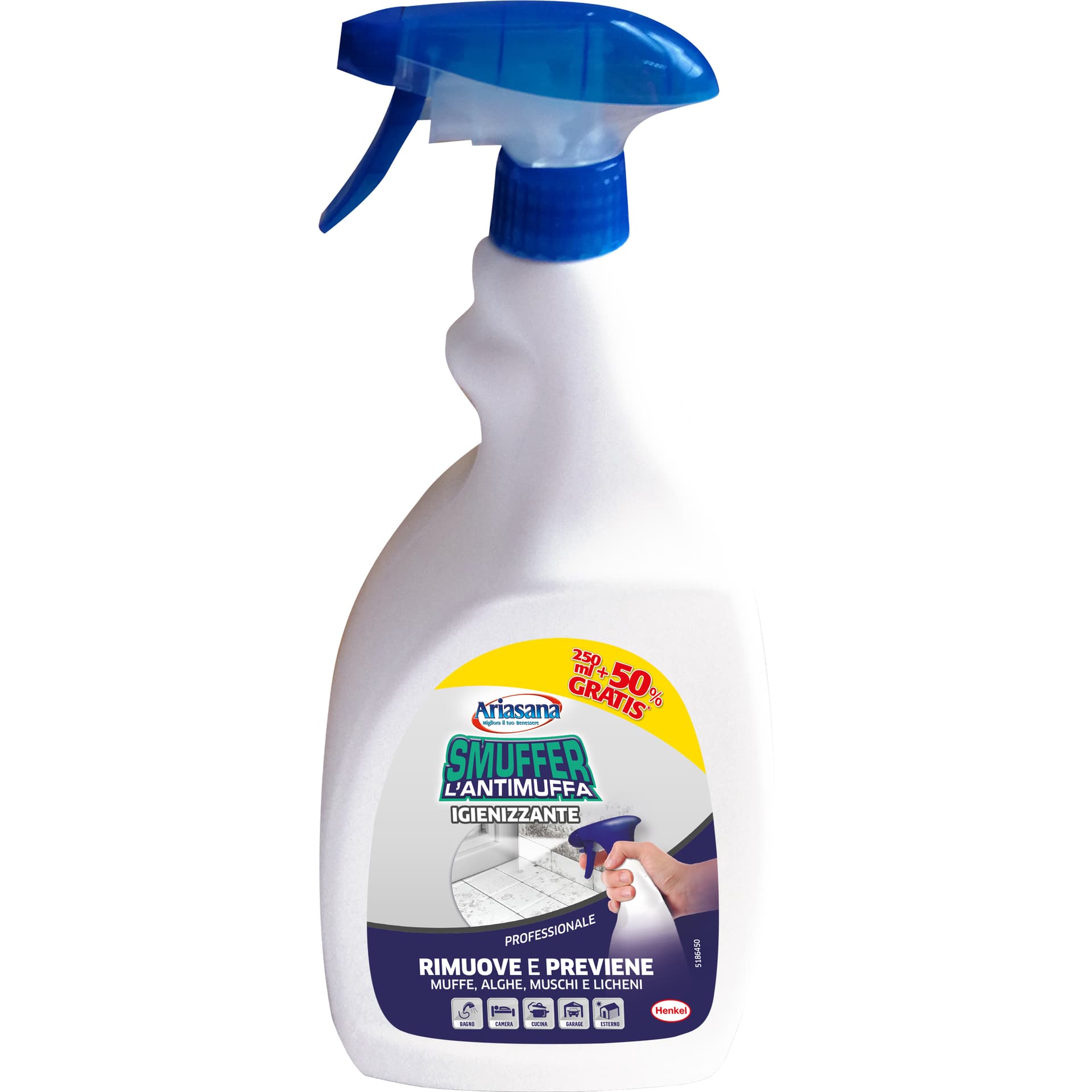 ANTIMUFFA SMUFFER 250+125 ML OMAGGIO- HENKEL ITALIA- 10,0 pz - 2