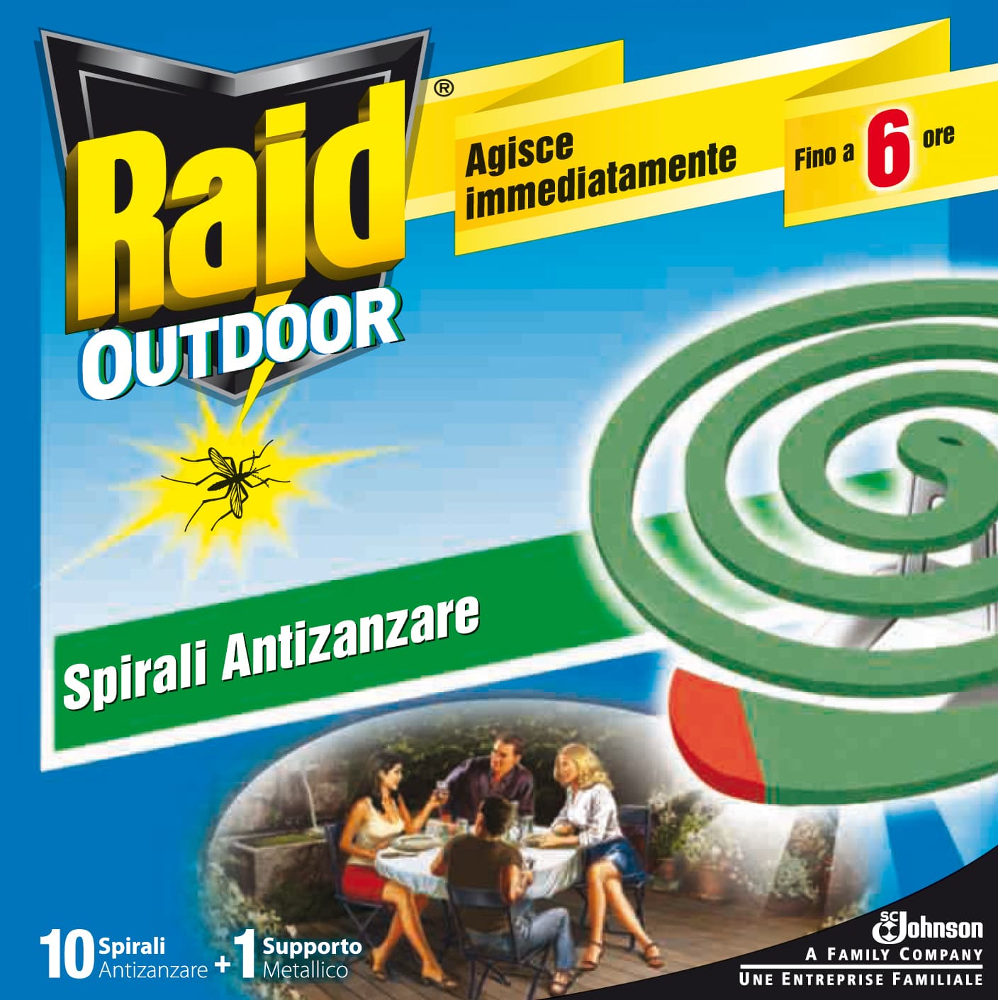 ANTIZANZARE RAID ZAMPIRONE 10 PZ- S.C.JOHNSON ITALY- 24,0 confezione - 2