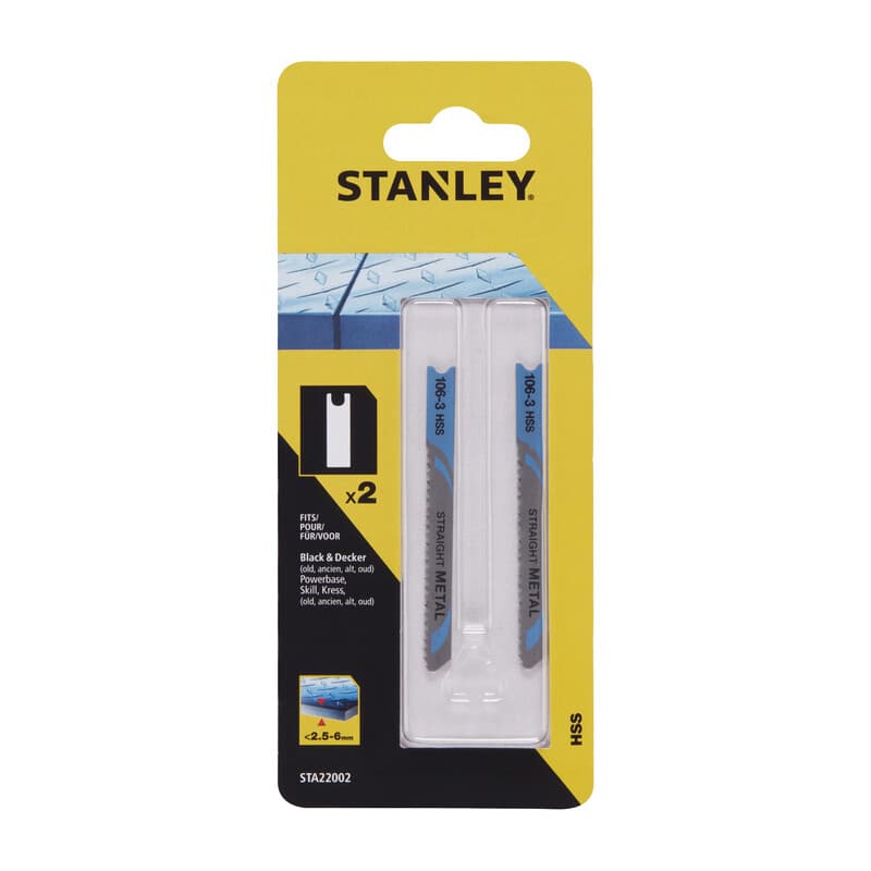 PIRANHA STANLEY STA22002 (X22003) 2 LAME METALLO FRES.T/GROSSO ATT.AD U- STANLEY- 1,0 confezione - 2