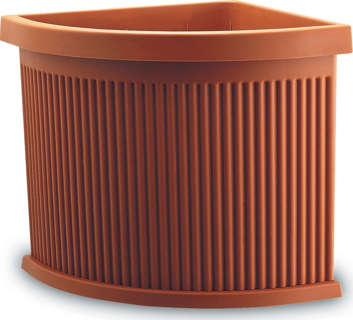 Vaso in Plastica Ionio con Sottovaso