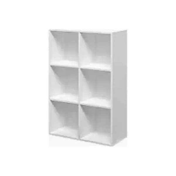 Libreria Cubo 6 61XH91 Cm Bianco - 2