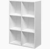 LIBRERIA CUBO  6 61XH91 CM BIANCO- 1,0 pz - 2