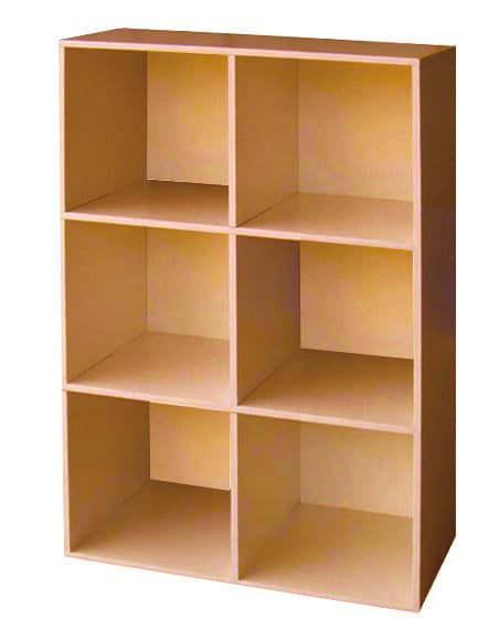 LIBRERIA CUBO  6 61XH91 CM CILIEGIO- 1,0 pz - 2
