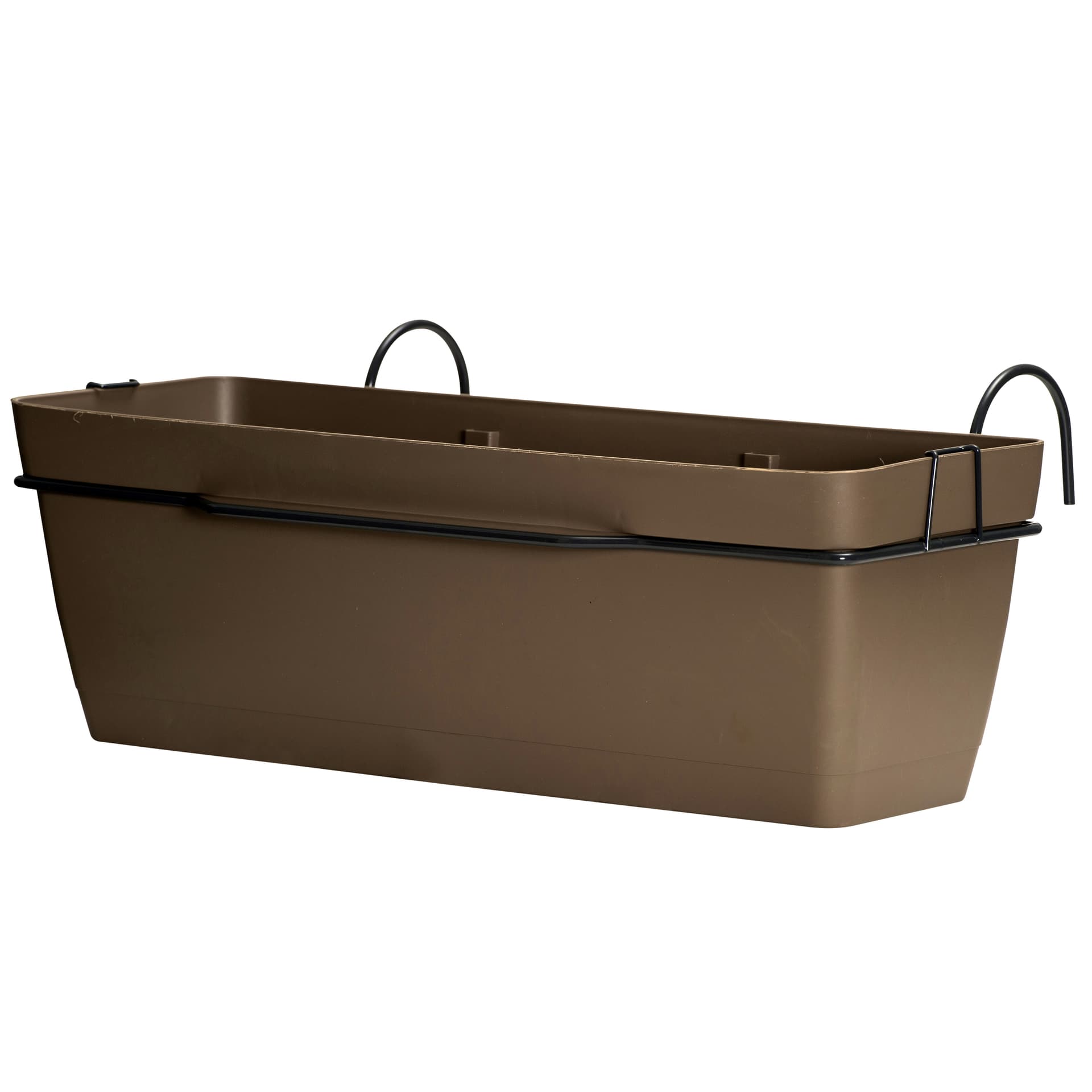 BALCONIERA 49X16XH16 CM CON AGGANCI TORTORA- 8,0 pz - 2
