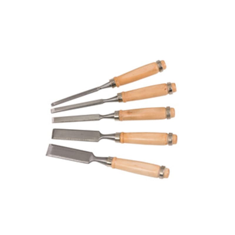 CONF. 5 SCALPELLI P/FALEGNAME MANICO LEGNO- 1,0 confezione - 2