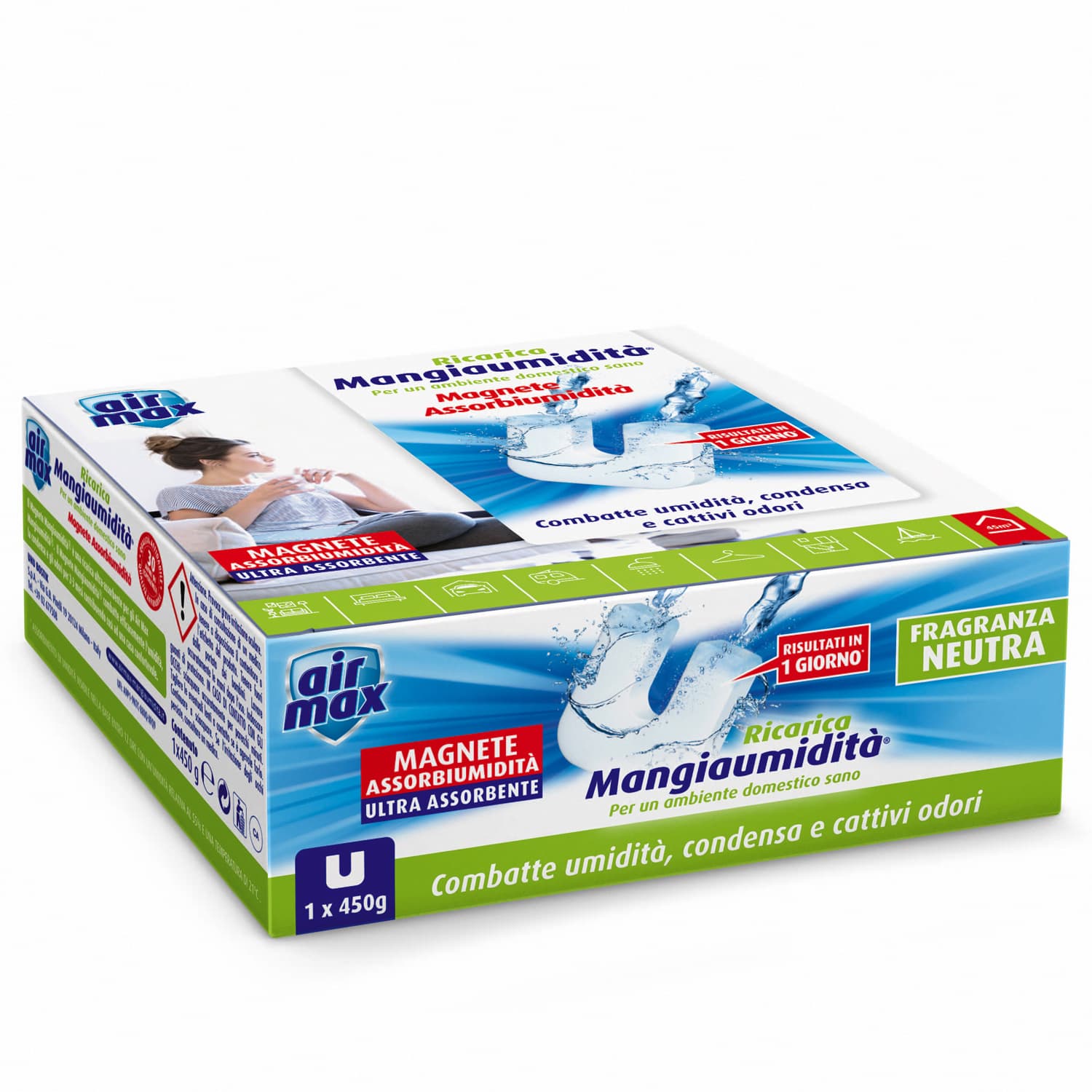 AIRMAX ASSORBIUMIDITA RICARICA TAB NEUTRO 450 G- 12,0 pz - 2