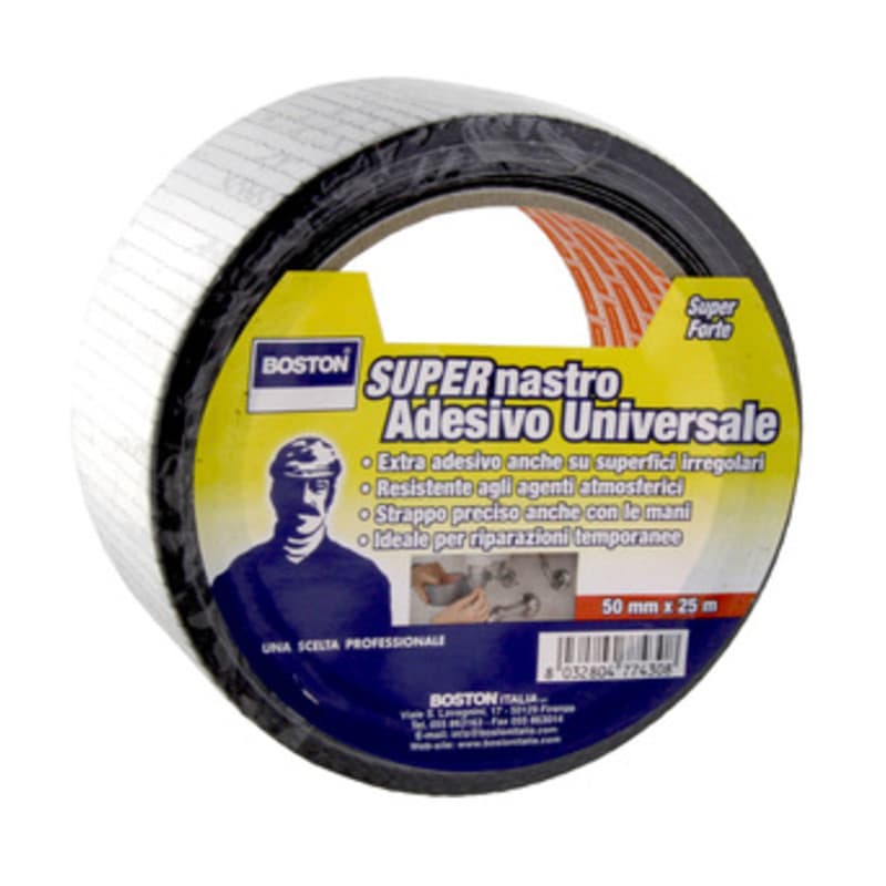 BOSTON SUPER NASTRO AMERICANO 50MMX25M NERO- BOSTON ITALIA- 1,0 pz - 2