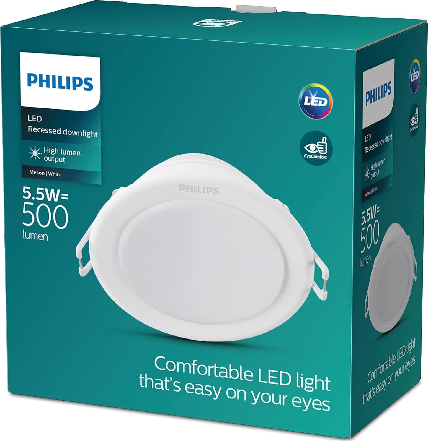 PHILIPS FARETTO INCASSO 80 MM  6,0W  500LM 3000K MESON  Luce Bianca Calda - 2