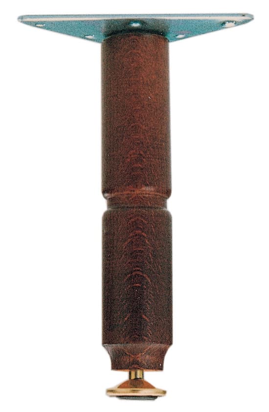 PIEDINO LEGNO PIASTRA MOBILE 150 MM NOCE*- 12,0 pz - 2