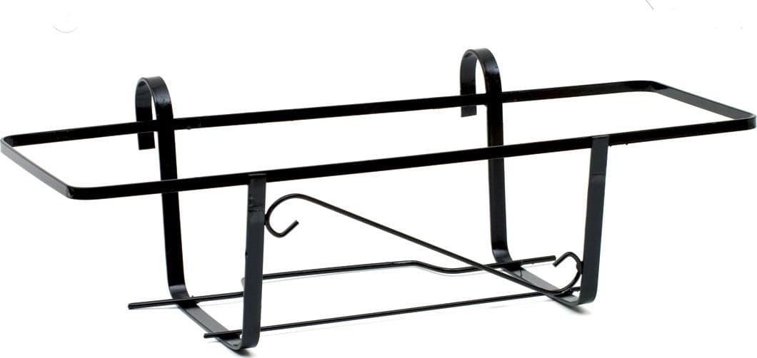Fioriera da Balcone Tipo Napoli 50 cm Nero 10 Pezzi - 2