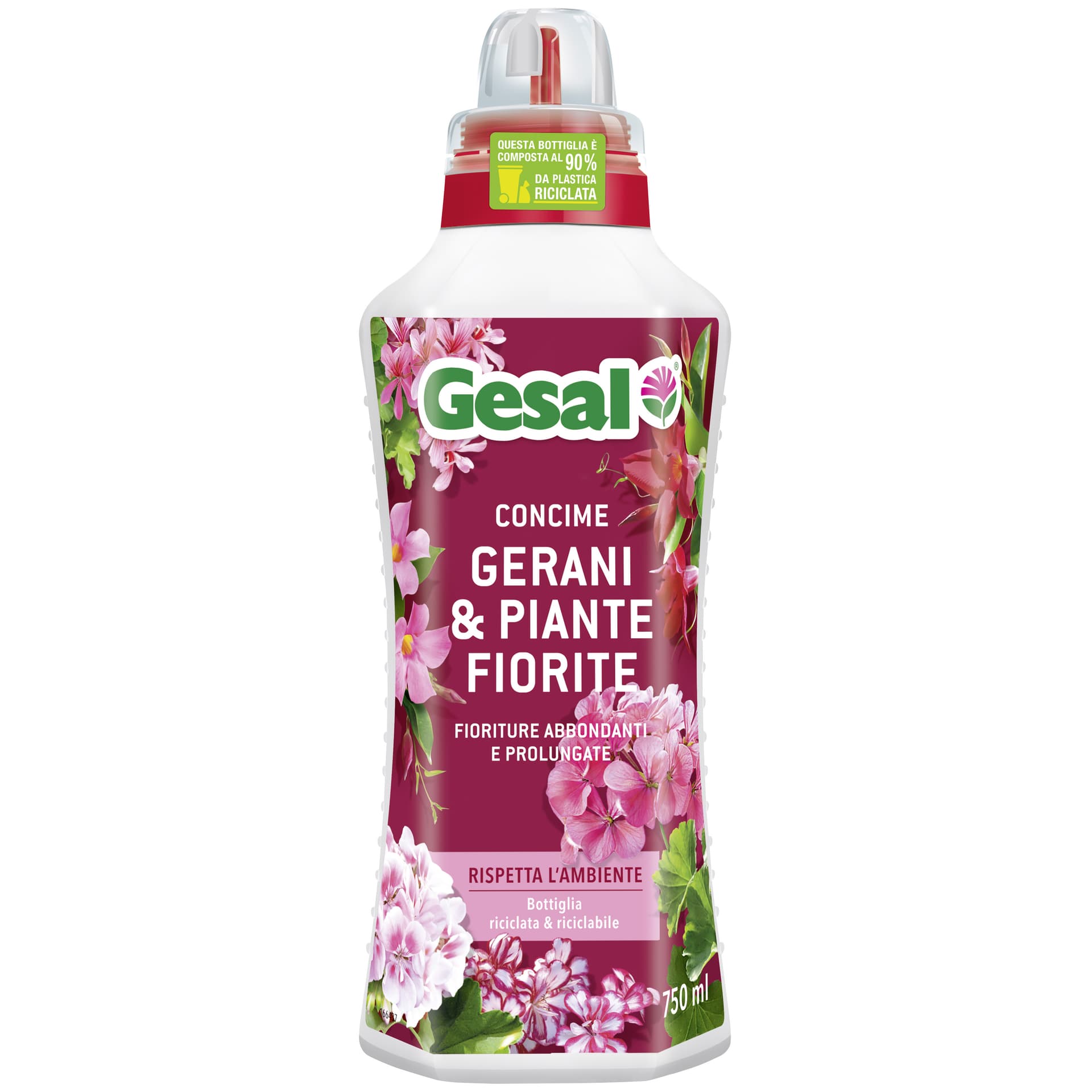 GESAL CONCIME GERANI E PIANTE FIORITE 750 ML- 12,0 pz - 2
