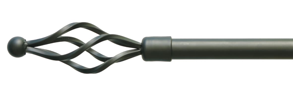 BASTONE ACCIAIO A STRAPPO D 19 NERO 170-300 PIGNA SD017- ARREDARE NO PROBLEM- 4,0 pz - 2