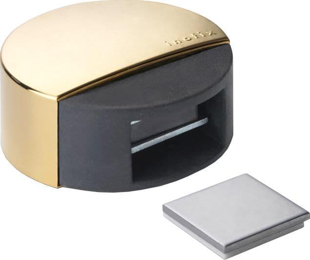 Fermaporta Adesivo Magnetico Inofix Oro 10 Pezzi - 2