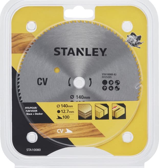 Lama Circolare Crom. MM.140 Piranha Stanley STA10080 X10080 - 2