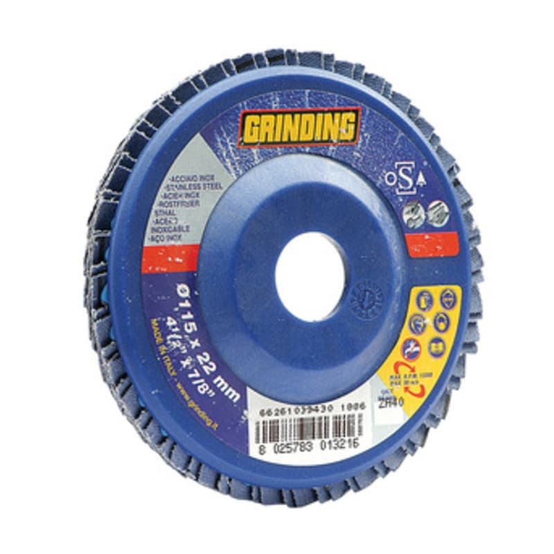 GRINDING DISCO LAMELLARE ZIRC 115X22 GR 120- SAINT GOBAIN ABRASIVI- 10,0 pz - 2