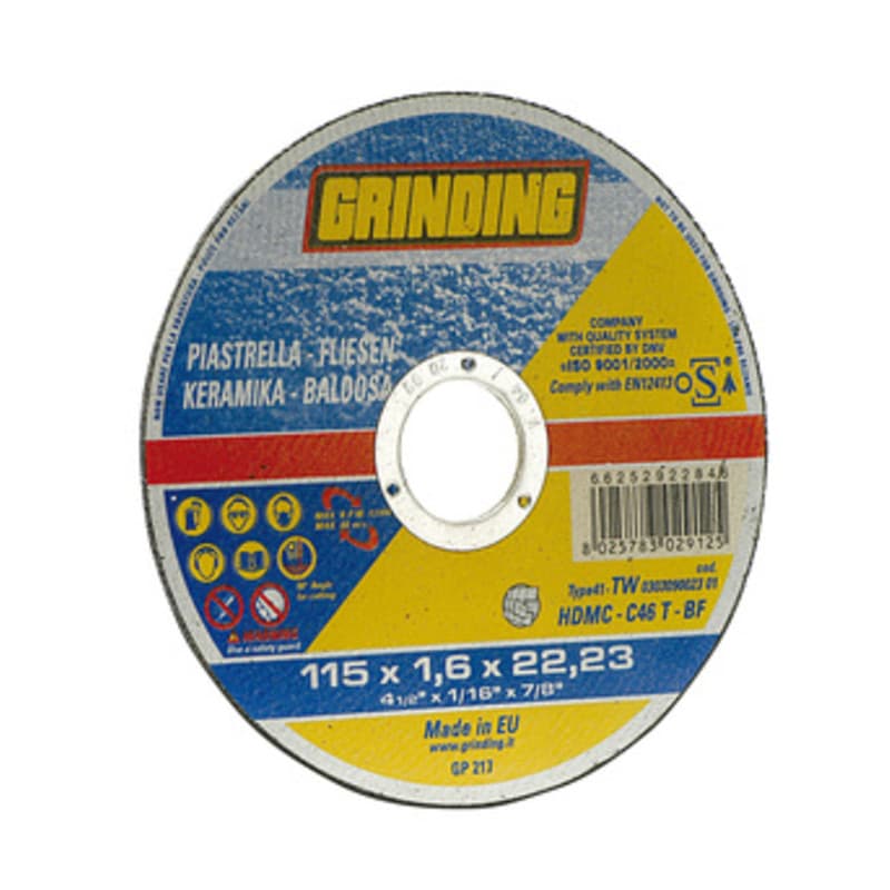 GRINDING DISCO P/CERAMICA PIANO 115X1,6 HDMC- SAINT GOBAIN ABRASIVI- 50,0 pz - 2
