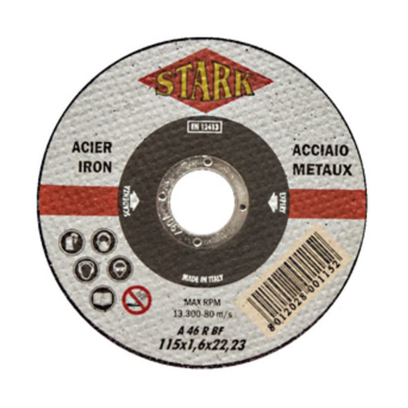 STARK DISCO P/FERRO D 115X1,6 MM- IMA- 50,0 pz - 2
