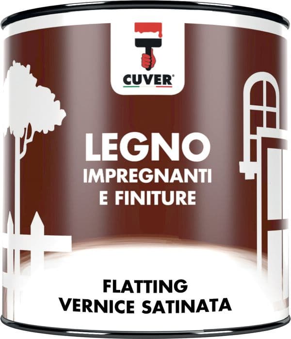 Vernice Satinata 2,5 l Flatting Cuver 2 Pezzi - 2