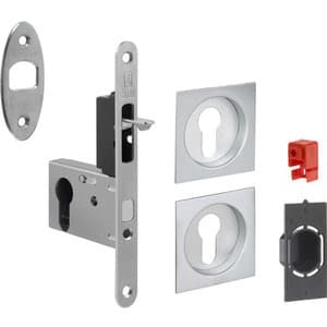 KIT PORTA SCORR NICCHIA QUADRA YALE EASY G500T CR SAT- 1,0 pz - 2