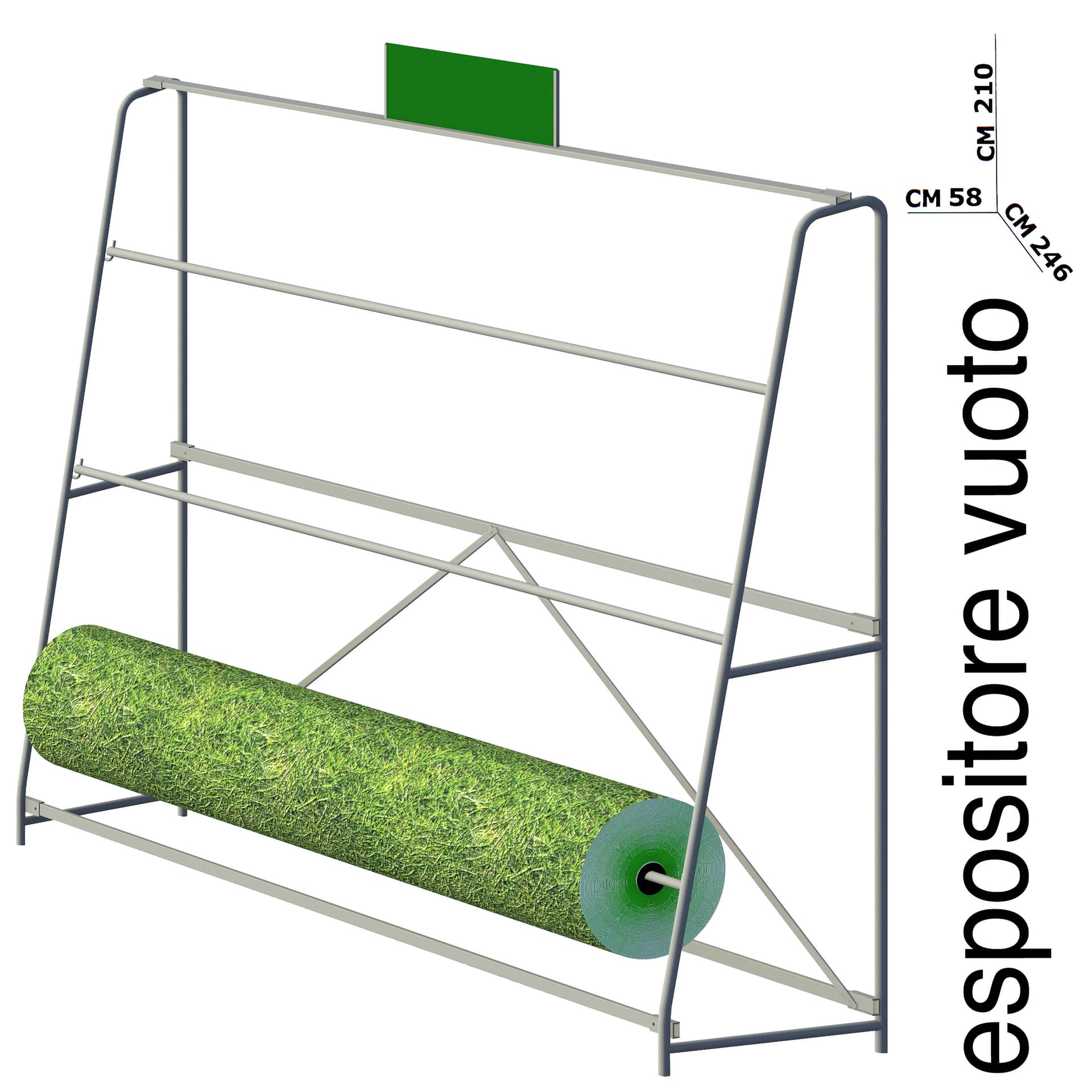 ESPOSITORE BOBINE PRATO- 1,0 pz - 2