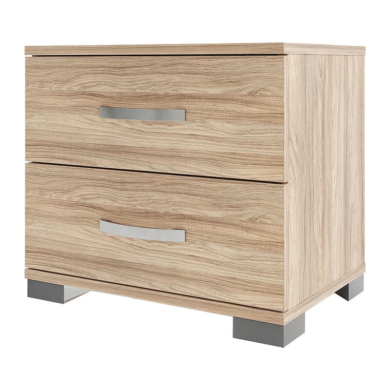 KIT COMODINO 2 CASSETTI 41X48X36 ROVERE BARLY K021- 1,0 pz - 2