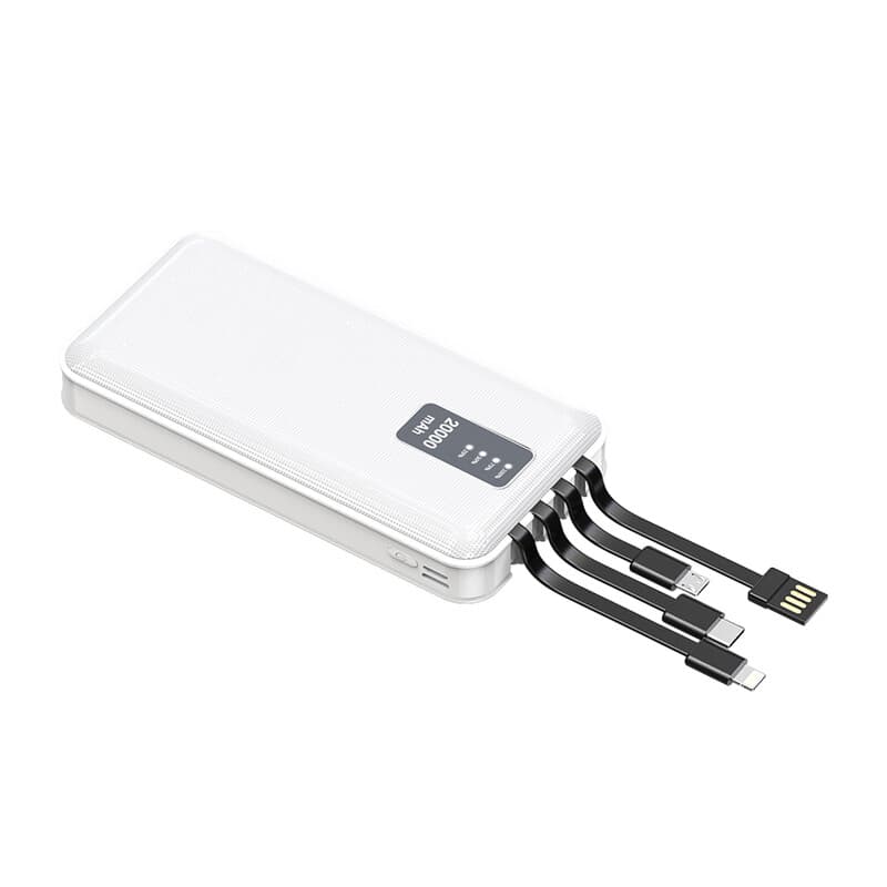 POWER BANK 20000 MAH C/CI MICRO USB LIGHTNING E TYPE-C BIANCO- 1,0 pz - 2