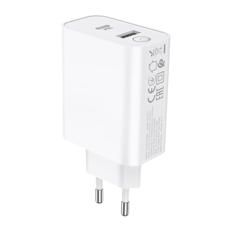 CARICATORE RAPIDO 65W C/DOPPIO INGRESSO USB+TYPE C- 1,0 pz - 2