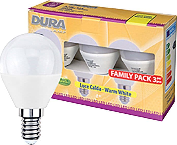 LED Sfera 5,5W E14 470 Lm 3000K Calda 10 Confezioni da 3 Pezzi - 2